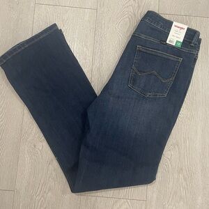 Wrangler Women's Dark Blue Straight Leg Jeans